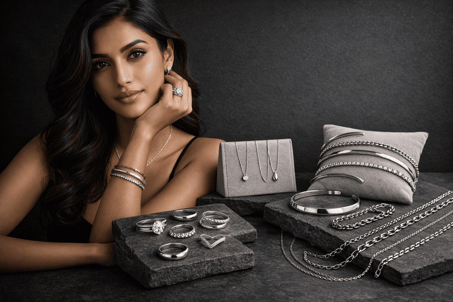 Curated silver pieces